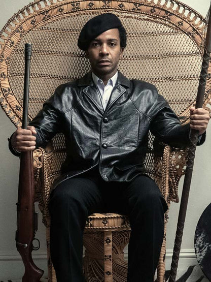 Andre Holland The Big Cigar 2024 Leather Coat