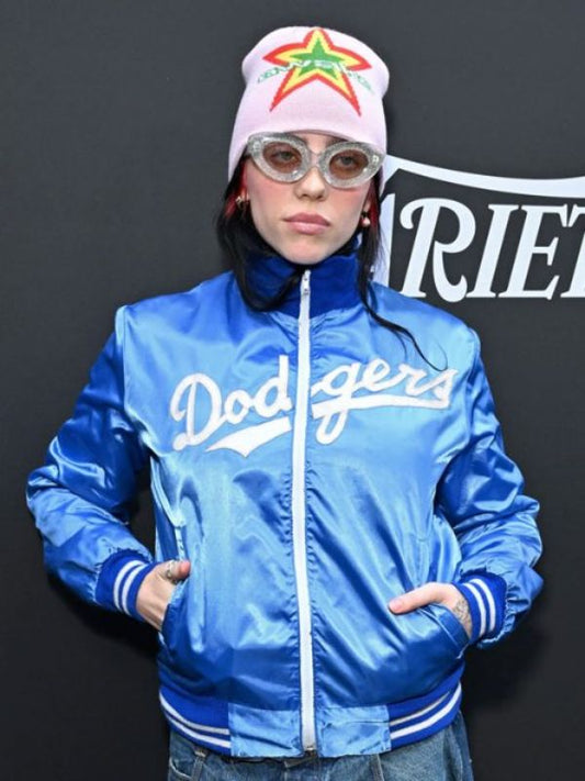 Billie Eilish Dodgers Varsity Jacket