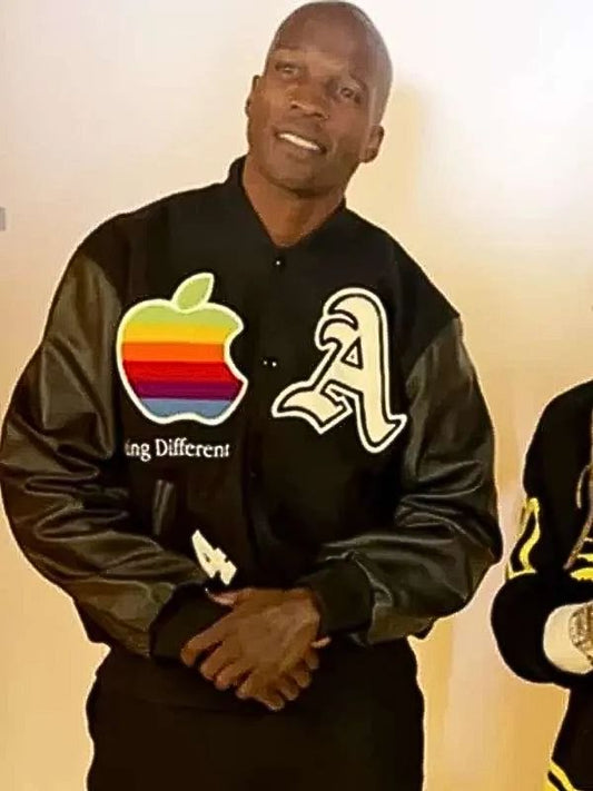 Chad Johnson Black Varsity Jacket