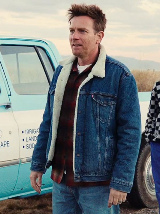 Ewan Mcgregor Bleeding Love Denim Jacket