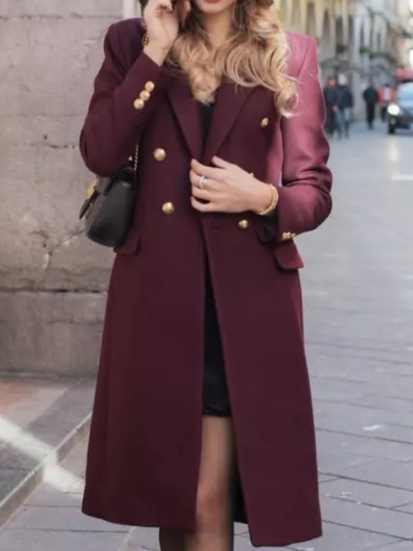 Genie Francis General Hospital 2024 Burgundy Coat