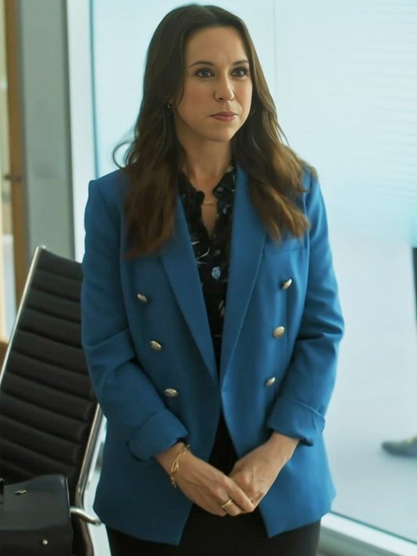 Lacey Chabert His & Hers Blue Blazer