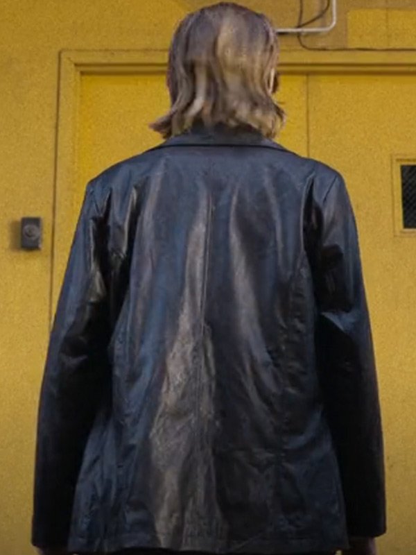 Austin Amelio Hit Man 2024 Black Leather Jacket