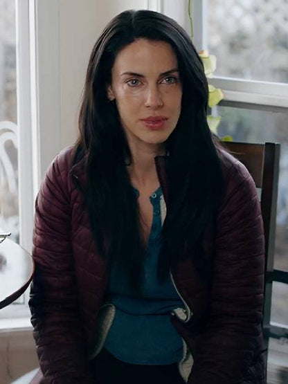 Jessica Lowndes A Stranger’s Child 2024 Maroon Jacket