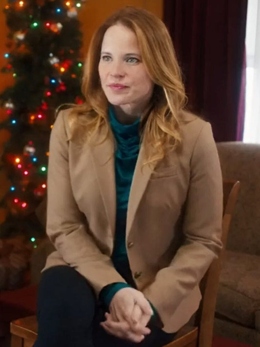 Katie Leclerc A Very Vermont Christmas Brown Blazer