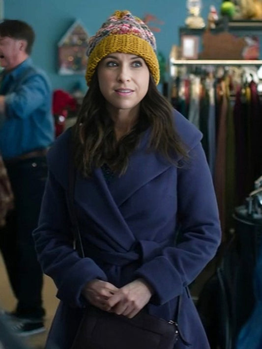 Lacey Chabert Hot Frosty 2024 Blue Coat