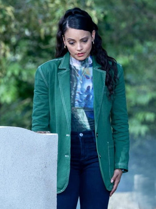 Lacey Quinn Found S02 Green Blazer