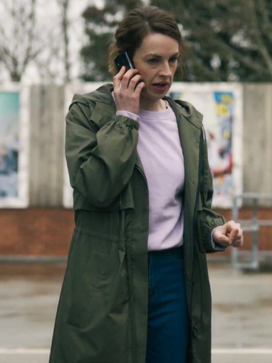 Lucy Chambers The Devil’s Hour S02 Green Coat