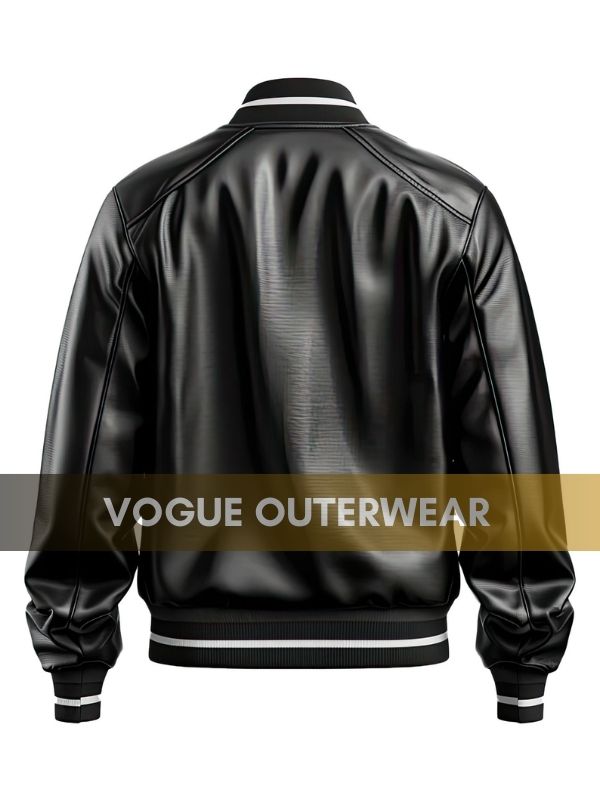 Men's Black Sheepskin Genuine Leather Jacket