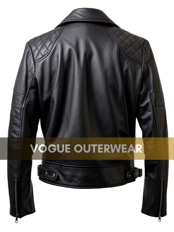 Mens Black Moto Leather Jacket