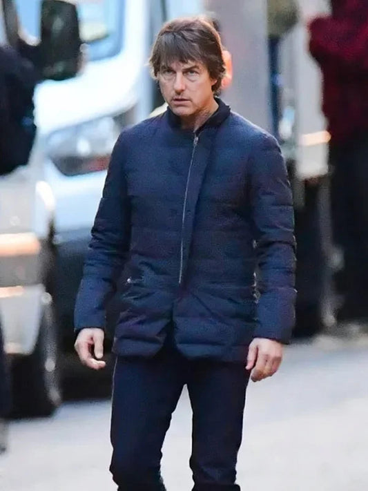 Tom Cruise Mission Impossible 8 Blue Jacket