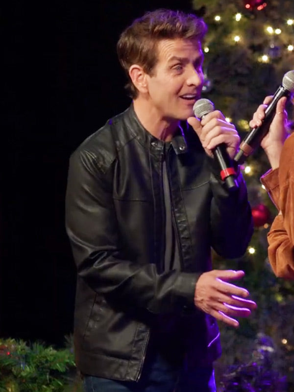 Joey McIntyre Jingle Bell Love 2024 Leather Jacket