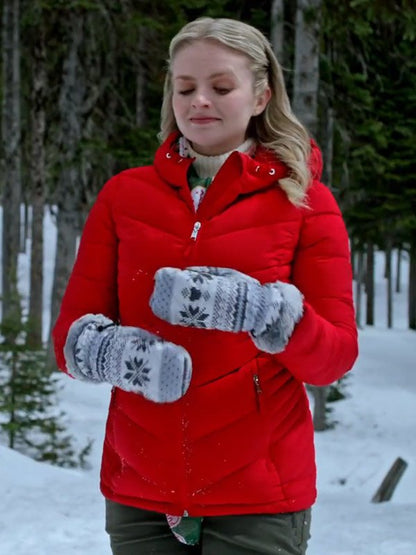 Gwen Marley Snowy with a Chance of Christmas Red Jacket