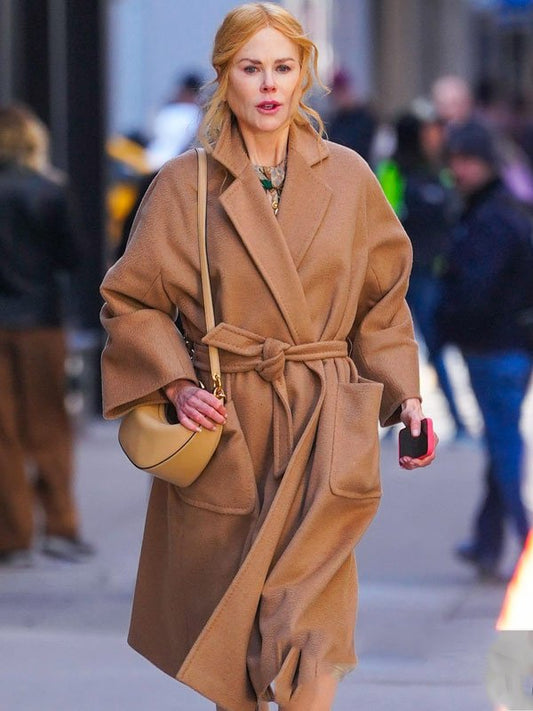 Nicole Kidman Babygirl 2024 Brown Coat