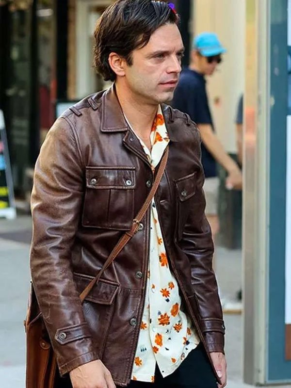 A Different Man Brown Leather Jacket