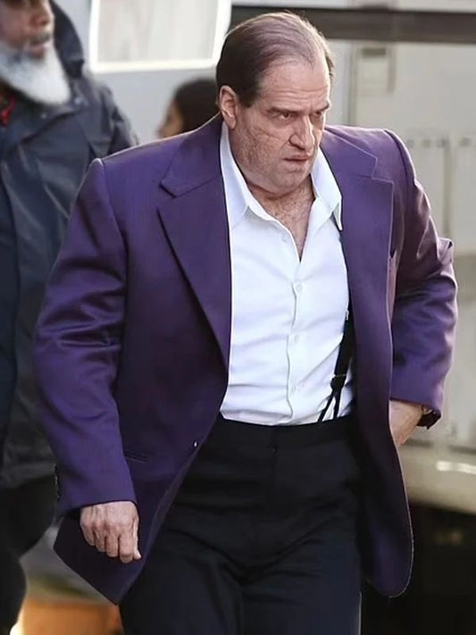 The Penguin 2024 Colin Farrell Purple Blazer