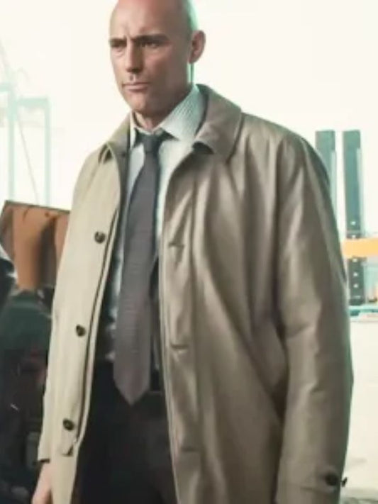 The Silent Hour Mark Strong Beige Coat