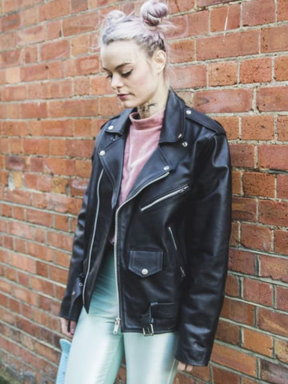 Women Biker Leather Jackets in Real Leather