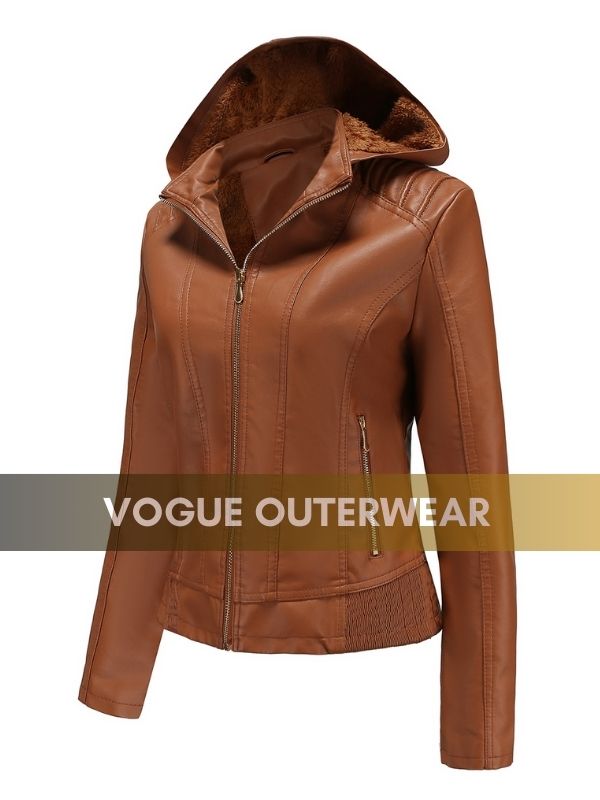 Women Faux Shearling Leather Jacket