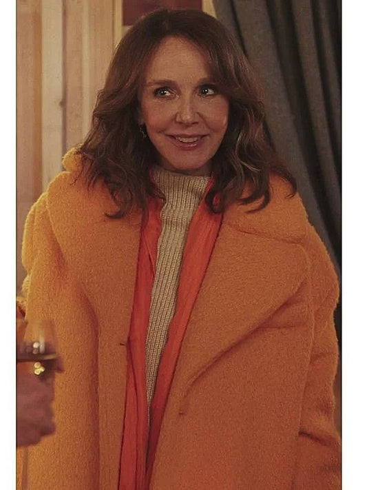 Emily In Paris S04 Sylvie Grateau Orange Fur Coat